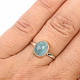 Aquamarine oval ring Ag 925/1000