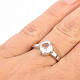 Rose ring diamond standard cut Ag 925/1000 + Rh