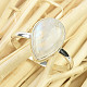 Ring with moonstone drop Ag 925/1000