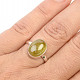 Titanite silver ring oval Ag 925/1000