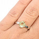 Brazilite ring diamond standard cut Ag 925/1000