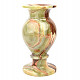 Aragonit větší váza zeleno-hnědá (1720g)