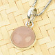 Round pendant made of rosemary Ag 925/1000