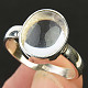 Crystal ring oval Ag 925/1000
