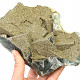 Unique fluorite druse with pyrite (2484g)