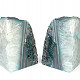 Decorative bookends from colored agate 2253g Brazil