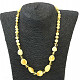 Milky amber irregular necklace