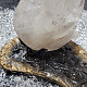Crystal swan on a pedestal (4436g)
