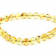 Amber bracelet with inserts 6mm