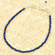 Lapis lazuli náramek brus kuličky Ag zapínání