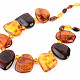 Colored amber necklace 26.6g 45cm