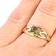 Vltavín zlatý prsten vel.53 standard brus Au 585/1000 14K 2,25g