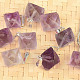 Purple Fluorite Natural Crystal Pendant Ag Handle