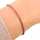 Pink garnet bullet bracelet cut Ag 925/1000 fastening