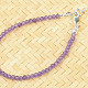 Amethyst bracelet bead cut Ag 925/1000