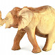 Elephant with trunk random woodcut 20cm