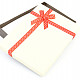 Cream gift box with ribbon 16.5 x 13cm