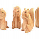 Squirrel light wood carving