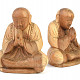 Modlící se mnich dřevěná soška 20cm