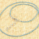 Aquamarine necklace facet Ag 925/1000