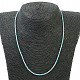 Aquamarine necklace facet Ag 925/1000