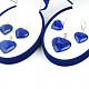 Lapis lazuli dárková sada šperků srdce Ag 925/1000