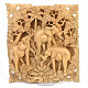 Elephants large relief plate 30cm
