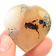 Agate with dendrites heart shape 34g
