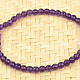 Bracelet amethyst facet beads 4mm