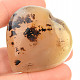 Agate with dendrites heart shape 34g