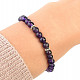 Bracelet amethyst beads cut 6mm with beads