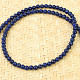 Náhrdelník lapis lazuli kuličky 4mm Ag 925/1000 zapínání