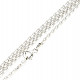 Silver chain 45cm Ag 925/1000 + Rh (approx. 4.6g)