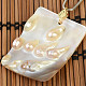 Pearl pearl pendant rectangle 50mm jewelry handle