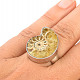 Ammonite ring size 54 Ag 925/1000 9.6g