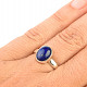 Prsten lapis lazuli ovál stříbro Ag 925/1000