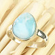 Larimar silver ring size 53 Ag 925/1000 3.06g