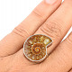 Ammonite ring size 52 Ag 925/1000 8.6g