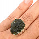 Natural vltava ring Ag 925/1000 7.4g size 54