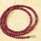 Ruby cut necklace Ag 925/1000 buttons 17.3g (India)