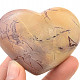 Hladké srdce z jaspisu 107g (Maroko)