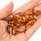 Amber pendant smooth drum handle Ag 925/1000