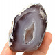Agate geode brown-white with cavity 150 g