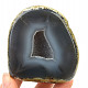 Blue-gray agate geode with cavity 258 g