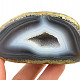 Agate geode grey-brown with cavity 239 g