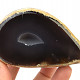 Brown agate geode with cavity 291 g