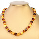 Necklace roped amber mix 45cm