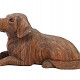 Dark wood dog (Indonesia) 25cm