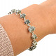 Raw diamond bracelet Ag 925/1000 12.9 g