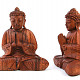 Praying Buddha wood carving (Indonesia) 20cm